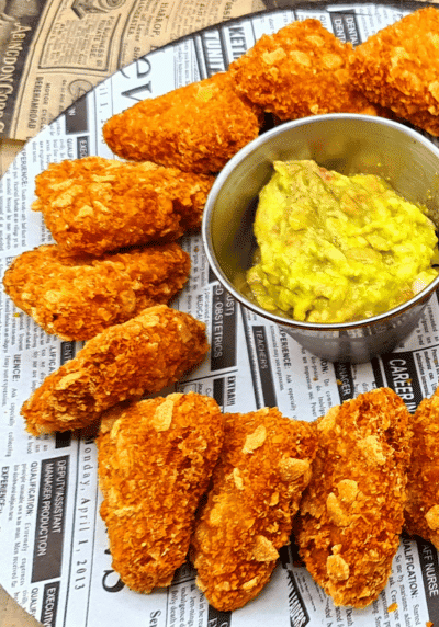 Nachos Cheese con Guacamole 14u