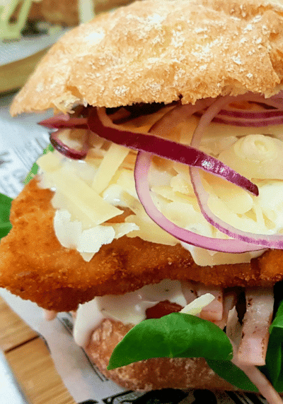 La de pollo crujiente